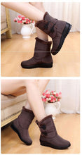 Load image into Gallery viewer, Non-Slip Snow Boots New Womens Warm Winter Boots Waterproof Shoes Winter Women Shoes Plus Velvet Cotton Boots Warm Lining Comfortable Non Slip Ankle Booties Outdoor Hiking Walking Platform Shoes
