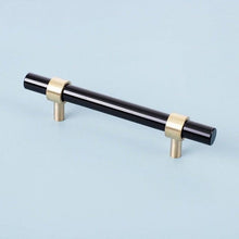 将图片加载到图库查看器,Nordic Modern Wardrobe Dresser Drawer Pull Cabinet Door Handle Knobs Cabinet Handle Pure Copper Double Hole Crystal Handle Brass Walnut Kitchen Wardrobe Cabinet Hardware Pull Handle Adjustable Hole