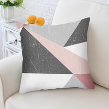 将图片加载到图库查看器,Nordic Style Pillow Covers Plant Letter Flower Geometric Sofa Cushion cover Headrest Pink Party Decorations Gift For Kids Geometric Decorative Throw Pillow Covers Square Cotton Cushion Covers Outdoor Sofa Home Pillow Covers
