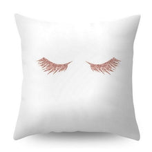 将图片加载到图库查看器,Nordic Style Pillow Covers Plant Letter Flower Geometric Sofa Cushion cover Headrest Pink Party Decorations Gift For Kids Geometric Decorative Throw Pillow Covers Square Cotton Cushion Covers Outdoor Sofa Home Pillow Covers