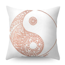 将图片加载到图库查看器,Nordic Style Pillow Covers Plant Letter Flower Geometric Sofa Cushion cover Headrest Pink Party Decorations Gift For Kids Geometric Decorative Throw Pillow Covers Square Cotton Cushion Covers Outdoor Sofa Home Pillow Covers