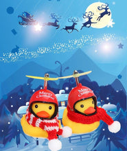 Load image into Gallery viewer, Normal Airscrew Helmet Standing Duck Broken Wind Small Yellow Duck Bike Motor Riding Cycling Lights Bicycle Accessories Rubber Yellow Duck Toy Bike Ornaments Yellow Duck With Proper Helmet Cool Decorations