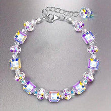 Load image into Gallery viewer, Northern Lights Artificial Crystal Bracelet 7"+ 2" Extension Chain