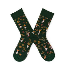 将图片加载到图库查看器,Novelty Happy Funny Women Graphic Short Socks Socks Combed Out Of Pure Cotton Art Abstract Oil Painting Socks French Style Crew Socks For Men And Women