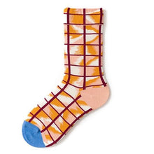 将图片加载到图库查看器,Novelty Happy Funny Women Graphic Short Socks Socks Combed Out Of Pure Cotton Art Abstract Oil Painting Socks French Style Crew Socks For Men And Women