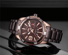Load image into Gallery viewer, Men's Luxury Stainless steal Waterproof Watch With Day And Date Display Unique Design Perfect Gift In Modern Metal Men Wrist Watch Design