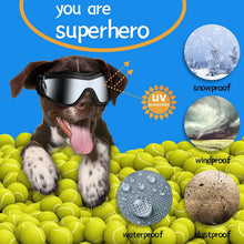 Load image into Gallery viewer, NVTED Dog Sunglasses with Adjustable Strap for Medium or Large Dog
