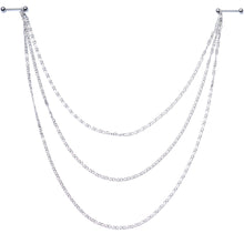 将图片加载到图库查看器,Handcrafted Swirly Link Dangle Nipple Chain