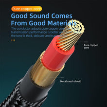 Load image into Gallery viewer, Nylon Braided 3.5mm AUX Cable Audio Jack For Speaker Headphones Car