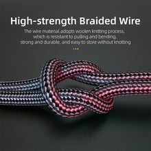Load image into Gallery viewer, Nylon Braided 3.5mm AUX Cable Audio Jack For Speaker Headphones Car