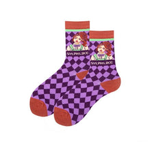 Load image into Gallery viewer, Occident Fashion Colorful Print Socks Women with Mushroom Spring Woman Socks Breathable Cotton Socks For Women