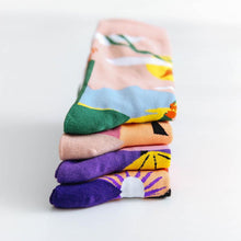 Load image into Gallery viewer, Occident Fashion Colorful Print Socks Women with Mushroom Spring Woman Socks Breathable Cotton Socks For Women