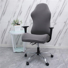 Load image into Gallery viewer, Office Computer Gaming Chair Covers Stretch Spandex Armchair Gamer Seat Cover Printed Household Racing Desk Rotating Slipcovers Soft Fit Universal Desk Rotating Chair Slipcovers, Removable Washable Anti-Dust Spandex Chair Protector Cover With Zipper