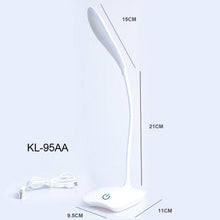 Load image into Gallery viewer, Office Desk LED Table Lamp USB Rechargeable Battery Bright Lamp Eye Care Mini Flex Room Desk Children's Lamp Bedroom Nightstand Decorative Table Lamp Cute Study Lamps for Bedroom Décor