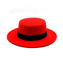 Load image into Gallery viewer, One Size Winter Autumn Cotton Women Men Fedoras Lady Retro Wide Brim Hat Belt Fedora Hat Top Lightweight Caps Everyday Wear Hats Summer Sun Hat