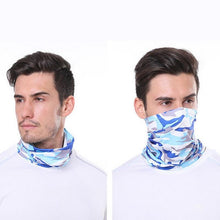 Load image into Gallery viewer, Outdoor Balaclava Bandana Uv Biker Cover Scarf Seamless Magic Headband Camouflage Neck Gaiter Face Cover Headwear Scarf Uniesx Men Women Bandanas Polyester Breathable Windproof Anti UV Neck Cover Camping Hiking Climbing Face Mask Headband