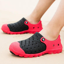 将图片加载到图库查看器,Outdoor Men Sandals Summer Hole Shoes Rubber Clogs Men Garden Shoes Black Beach Sandals Slippers Breathable Lightweight Sandals Unisex Beach Quick Drying Sandals Couple Outdoor Slippers