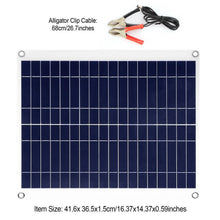 Load image into Gallery viewer, Outdoor Solar Panel 12V 25W Car Battery Charger