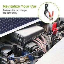 Load image into Gallery viewer, Outdoor Solar Panel 12V 25W Car Battery Charger