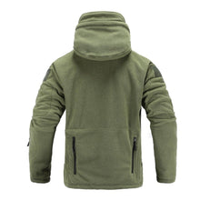 将图片加载到图库查看器,Outdoor Tactical Fleece Jacket Lightweight Uniform Soft Casual Hooded Jacket Thermal Fleece Coat Jacket With Hood Outdoor Sport Hiking Camping Clothing Training Jackets Men Thermal Warm Autumn Clothing