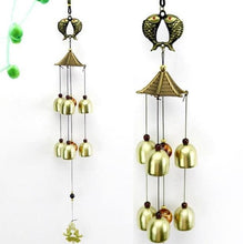 将图片加载到图库查看器,Outdoor Wind Chimes Yard Antique Superb Garden Copper Bells Wind-chimes Wall Hanging Decorations Best Metal Musical Wind Chime Home Decoration Amazing Addition To Patio Porch Garden Backyard
