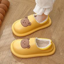 Load image into Gallery viewer, Outdoor Winter Waterproof Women Non-Slip Slippers Warm Female Plush House Slippers Indoor Flip Flops Waterproof Fuzzy Clogs Slippers Cozy Slip-On Memory Foam Fur House Slippers