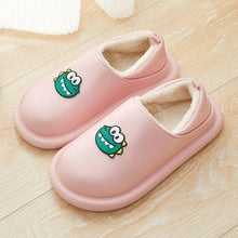 Load image into Gallery viewer, Outdoor Winter Waterproof Women Non-Slip Slippers Warm Female Plush House Slippers Indoor Flip Flops Waterproof Fuzzy Clogs Slippers Cozy Slip-On Memory Foam Fur House Slippers