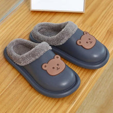 Load image into Gallery viewer, Outdoor Winter Waterproof Women Non-Slip Slippers Warm Female Plush House Slippers Indoor Flip Flops Waterproof Fuzzy Clogs Slippers Cozy Slip-On Memory Foam Fur House Slippers