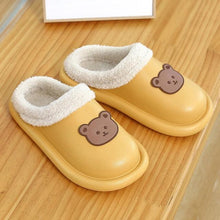 Load image into Gallery viewer, Outdoor Winter Waterproof Women Non-Slip Slippers Warm Female Plush House Slippers Indoor Flip Flops Waterproof Fuzzy Clogs Slippers Cozy Slip-On Memory Foam Fur House Slippers