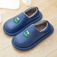 Load image into Gallery viewer, Outdoor Winter Waterproof Women Non-Slip Slippers Warm Female Plush House Slippers Indoor Flip Flops Waterproof Fuzzy Clogs Slippers Cozy Slip-On Memory Foam Fur House Slippers