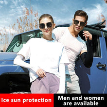 Load image into Gallery viewer, Outdoors Arm Sleeves Bicycle Sleeves Sun Protection Arm Cooling Sleeve Warmers UV Protection Sleeves Multi-functional High-elastic Outdoor Sports Sleeves Summer Sun Protection Running Cycling Sleeves Sunscreen Arm Warmer Sun Arm Cover