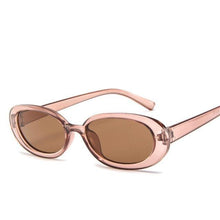 Load image into Gallery viewer, Oval Sunglasses For Women Retro Designer Glasses For Women/Men Small Eyewear For Women Tiny Small 90s Sunglasses Women Polarized Retro Oval Sunglasses Tinted Glasses