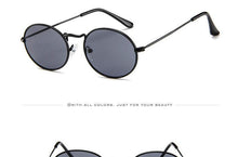 Load image into Gallery viewer, Oval Sunglasses Vintage Retro Sunglasses Designer Glasses for Women Men Oval Shape Sunglasses For Women/Men Popular Luxury Round Shape Sunglasses