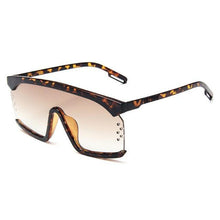 将图片加载到图库查看器,Oversized Shield Sunglasses for Women Men Square Rimless Fashion Shades Sunglasses For Women & Men Elegant Shades For Women Popular Oversized Festival Trendy Sunglasses For Men & Women