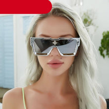 将图片加载到图库查看器,Oversized Square Rimless Shades UV400 Shape Sunglasses For Women New Fashionable New Big Frame Sun Glasses for Female New Latest Attractive Large Flat Top Eyewear For Unisex