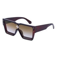 将图片加载到图库查看器,Oversized Square Rimless Shades UV400 Shape Sunglasses For Women New Fashionable New Big Frame Sun Glasses for Female New Latest Attractive Large Flat Top Eyewear For Unisex