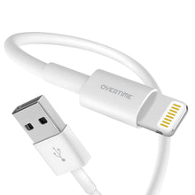 将图片加载到图库查看器,Overtime Apple MFI Certified Lightning to USB Cable, iPhone Charger and Sync Cable 4Ft White
