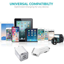 Load image into Gallery viewer, Overtime Dual iPhone Car Charger Set