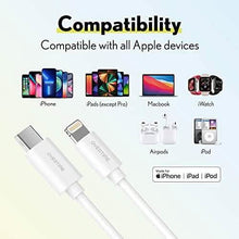 将图片加载到图库查看器,Overtime iPhone MFI Certified 10ft USB-C to Lightning Charging Cable