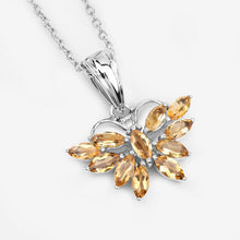Load image into Gallery viewer, 1.32 Carat Genuine Citrine .925 Sterling Silver Pendant