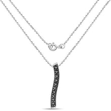 Load image into Gallery viewer, 0.30 Carat Genuine Black Diamond .925 Sterling Silver Pendant