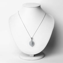 将图片加载到图库查看器,1.89 Carat Genuine Aquamarine and White Topaz .925 Sterling Silver Pendant