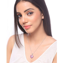 Load image into Gallery viewer, 2.65 Carat Genuine Ruby and White Sapphire .925 Sterling Silver Pendant