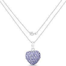 Load image into Gallery viewer, 7.00 Carat Genuine Tanzanite .925 Sterling Silver Pendant