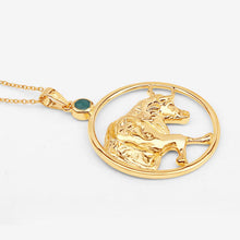 Load image into Gallery viewer, 0.23 Carat Genuine Emerald .925 Sterling Silver Pendant