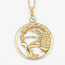 Load image into Gallery viewer, 0.32 Carat Genuine Blue Topaz .925 Sterling Silver Pendant