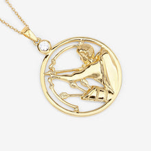 Load image into Gallery viewer, 0.33 Carat Genuine White Zircon .925 Sterling Silver Pendant