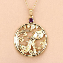 Load image into Gallery viewer, 0.24 Carat Genuine Amethyst .925 Sterling Silver Pendant