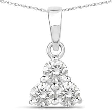 Load image into Gallery viewer, 0.51 Carat Genuine Lab Grown Diamond 14K White Gold Pendant