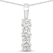 Load image into Gallery viewer, 0.75 Carat Genuine Lab Grown Diamond 14K White Gold Pendant